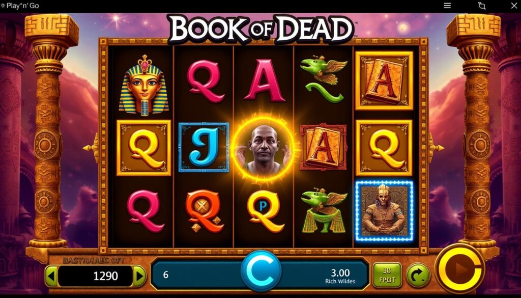Book of Dead Slot von Play'n GO mit ägyptischem Thema und Freispiel-Feature Book of Dead Slot von Play'n GO mit ägyptischem Thema und Freispiel-Feature