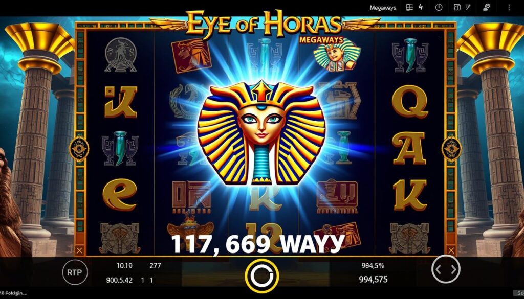 Eye of Horus Megaways Slot mit ägyptischem Thema und bis zu 117.649 Gewinnwegen Eye of Horus Megaways Slot mit ägyptischem Thema und bis zu 117.649 Gewinnwegen