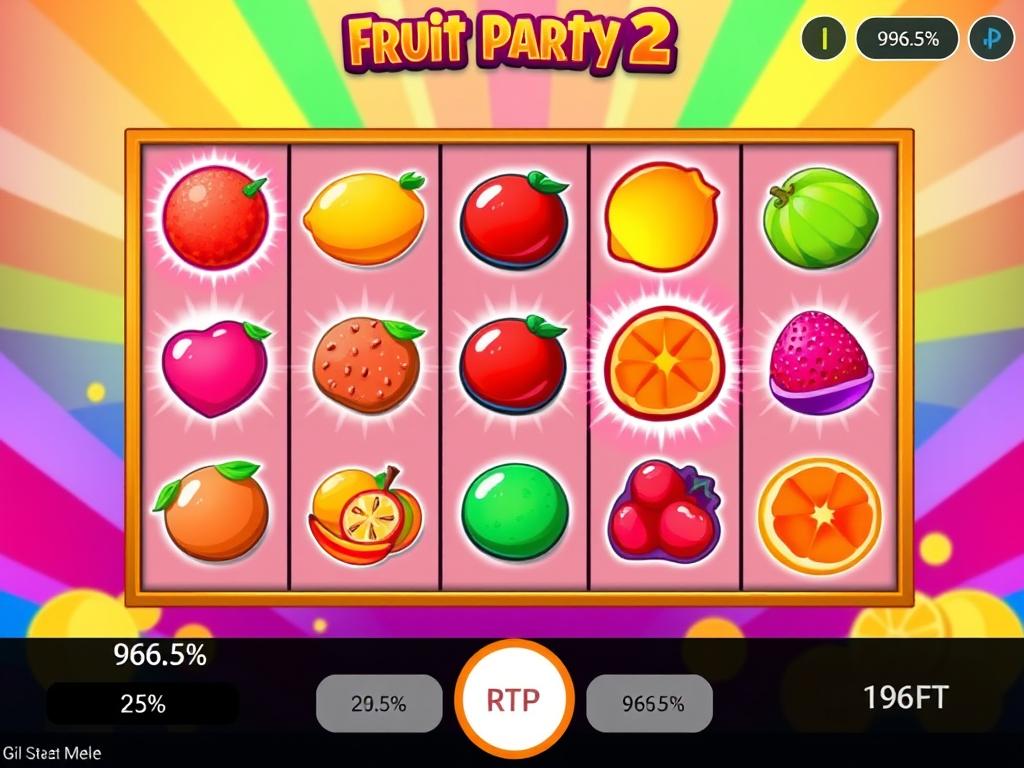 Fruit Party 2 Slot mit bunten Früchten und Multiplikatoren Fruit Party 2 Slot mit bunten Früchten und Multiplikatoren