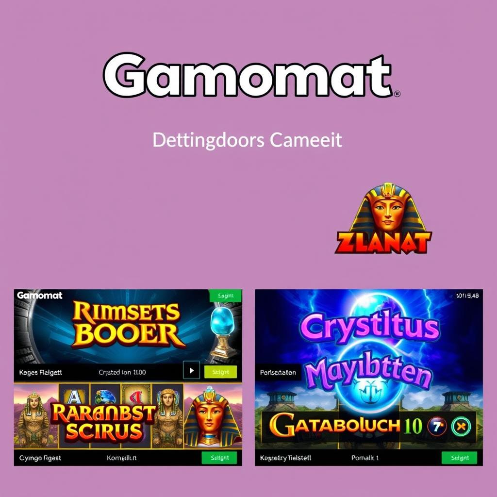 Gamomat Spielautomaten in einem legalen deutschen Online Casino