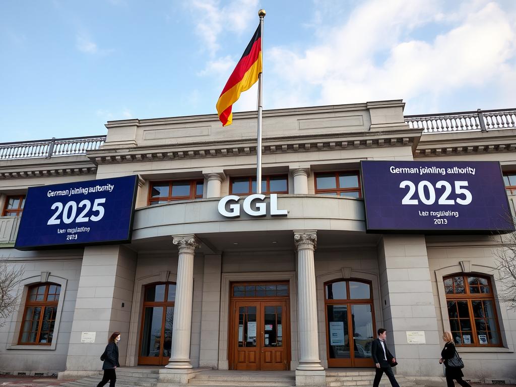 Gemeinsame Glücksspielbehörde der Länder (GGL) Hauptsitz mit Online Casino Recht Deutschland 2025 Symbolik