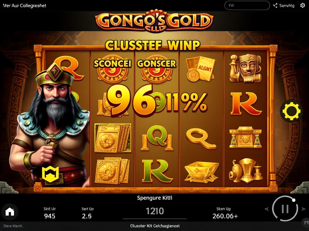 Gonzo's Gold Slot mit Entdecker-Thema und Cluster-Pays Mechanik Gonzo's Gold Slot mit Entdecker-Thema und Cluster-Pays Mechanik