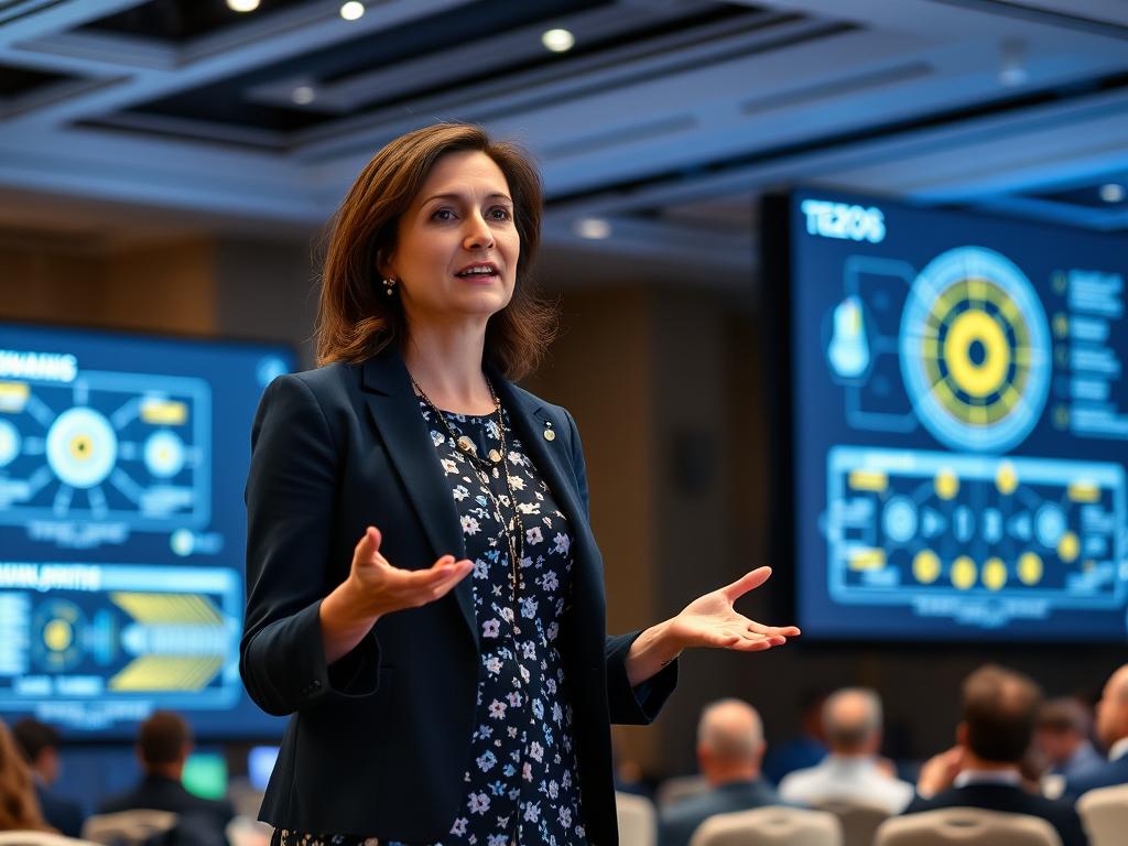 Kathleen Breitman präsentiert Tezos-Innovationen für 2025 Kathleen Breitman präsentiert Tezos-Innovationen für 2025