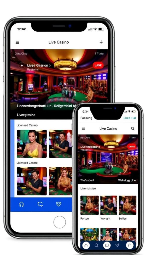 Live Casino Spiele Deutschland 2025 auf Smartphone und Tablet