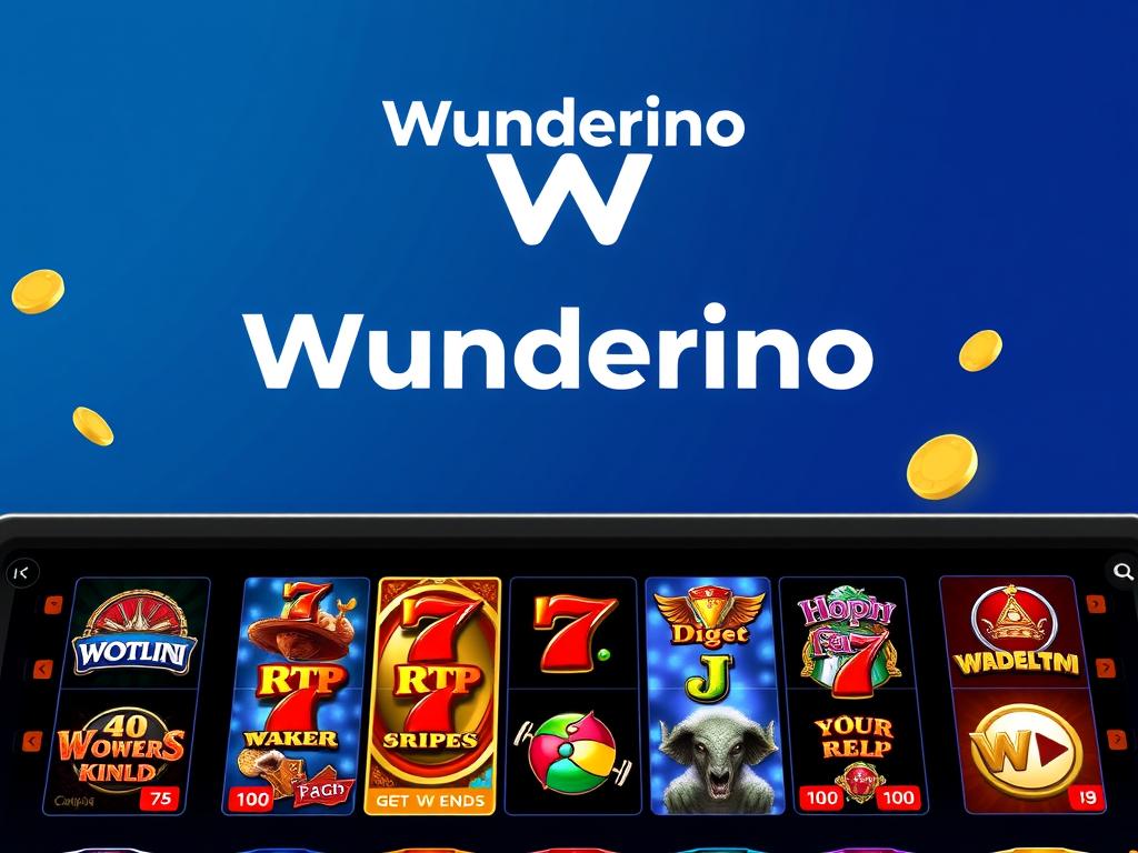Logo und Spieleauswahl von Wunderino Casino für deutsche Spieler Logo und Spieleauswahl von Wunderino Casino für deutsche Spieler