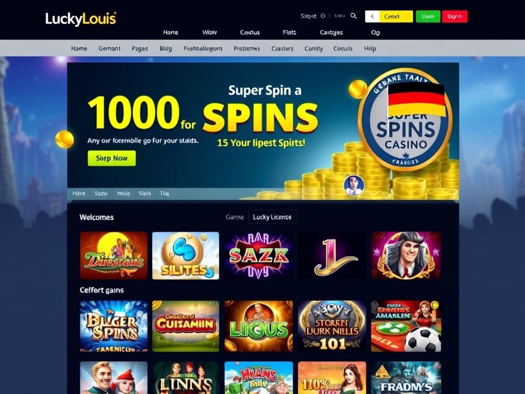 LuckyLouis Casino Webseite mit Super Spins Bonus und GGL-Lizenz für vertrauenswürdige Casinos mit deutscher Lizenz LuckyLouis Casino Webseite mit Super Spins Bonus und GGL-Lizenz für vertrauenswürdige Casinos mit deutscher Lizenz
