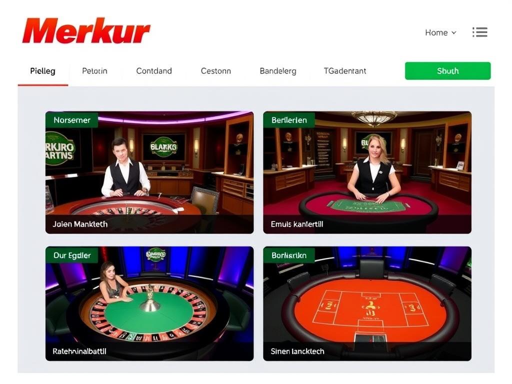 Merkur Slots Live Casino mit deutschsprachigen Dealern