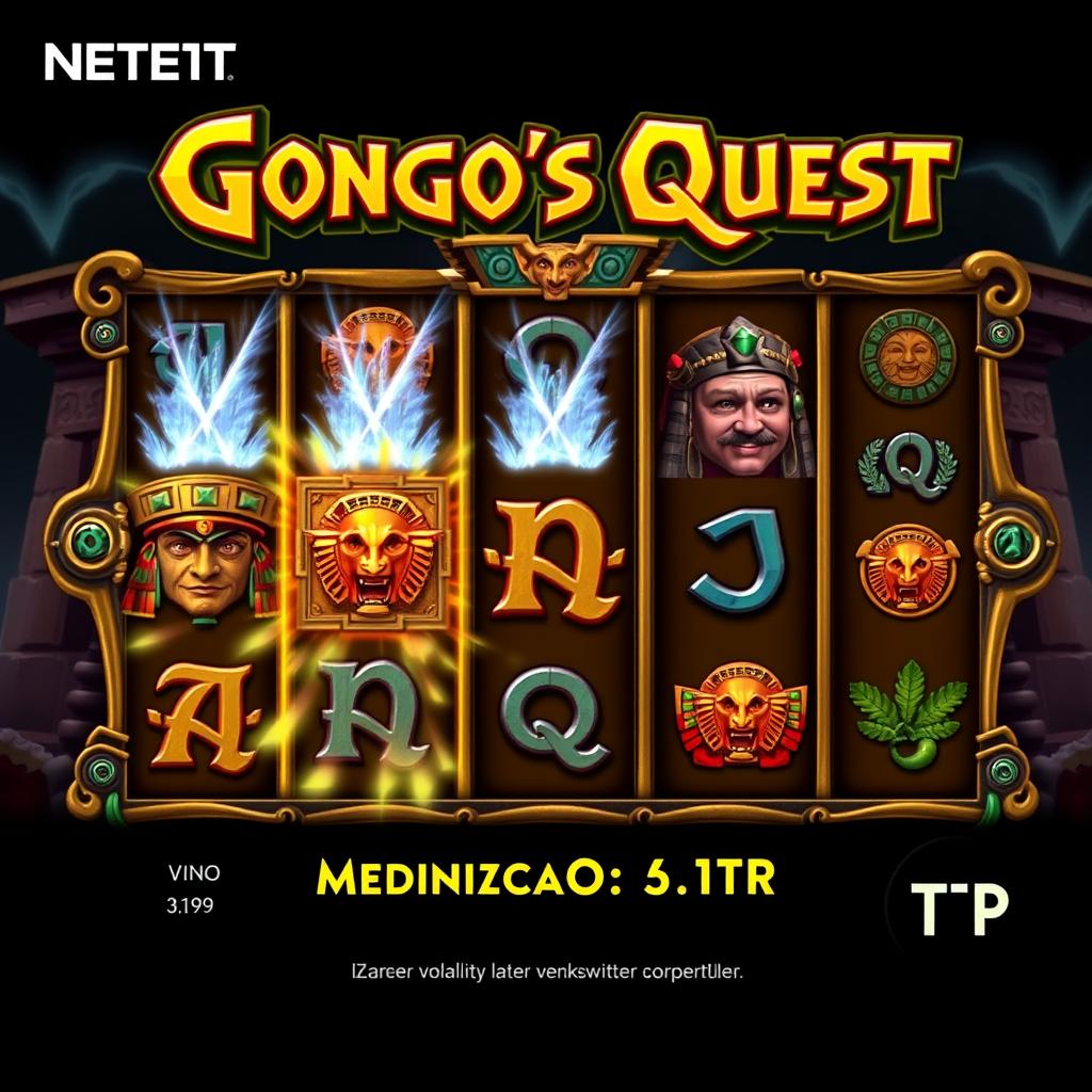 Spielautomat mit mittlerer Volatilität: Gonzo's Quest