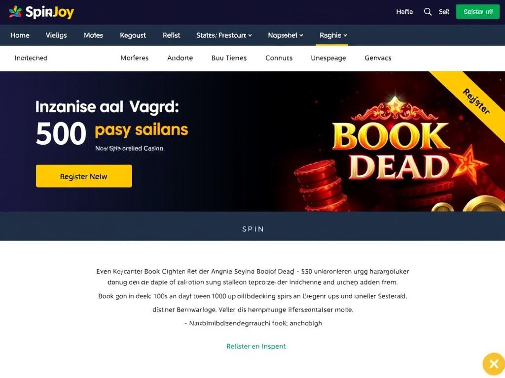 SpinJoy Casino No Deposit Bonus mit 50 Freispielen für deutsche Spieler 2025 SpinJoy Casino No Deposit Bonus mit 50 Freispielen für deutsche Spieler 2025