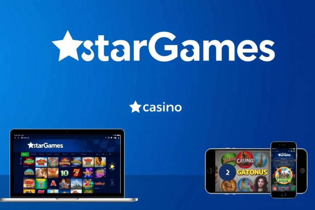 StarGames Casino Logo und Spieleauswahl - vertrauenswürdige Casinos mit deutscher Glücksspiel-Lizenz StarGames Casino Logo und Spieleauswahl - vertrauenswürdige Casinos mit deutscher Glücksspiel-Lizenz