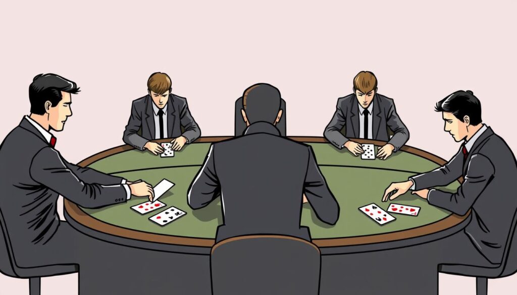 Team-Play mit verteiltem Kartenzählen beim Blackjack